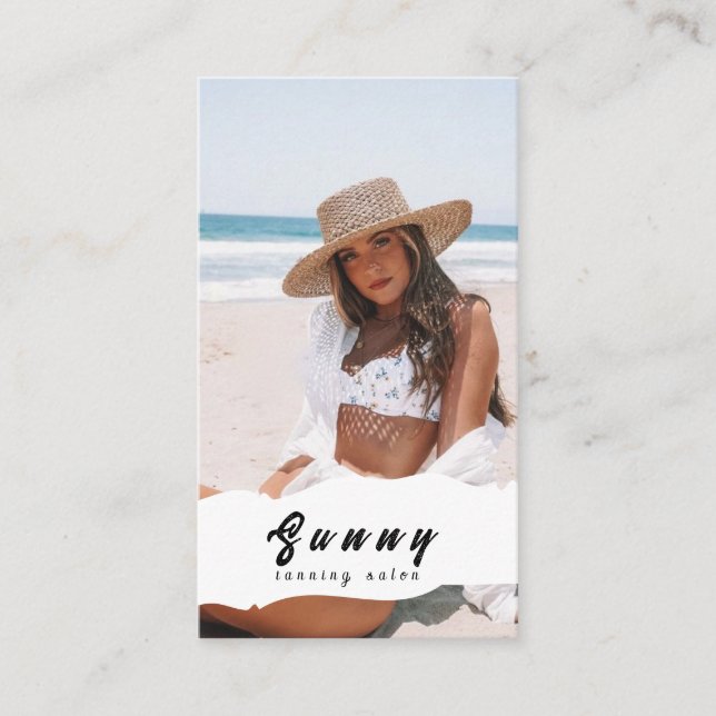 Affärskortet Tanning Salon Visitkort (Framsida)