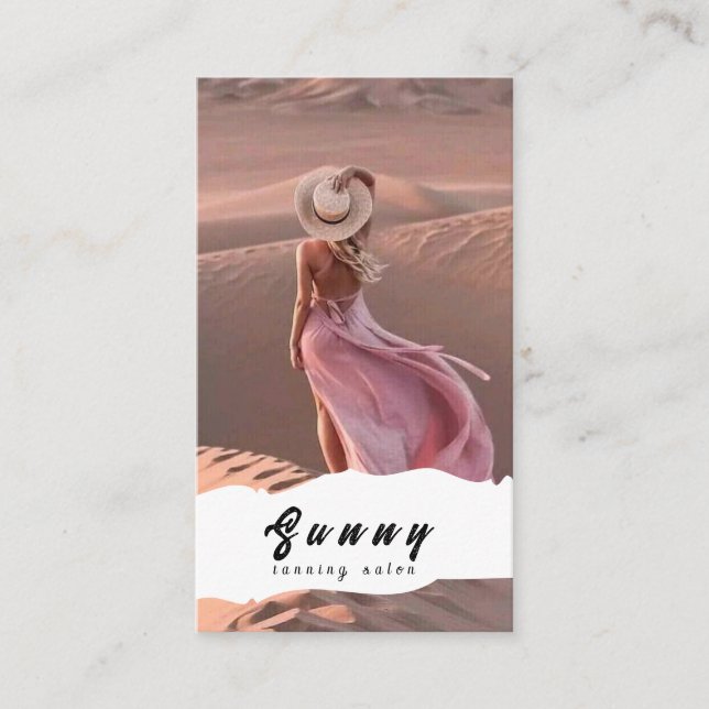 Affärskortet Tanning Salon Visitkort (Framsida)