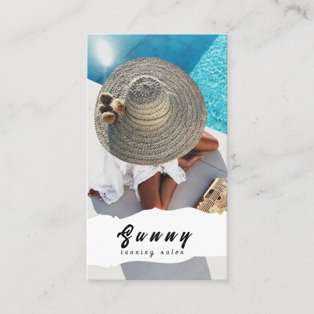 Affärskortet Tanning Salon Visitkort (Framsida)