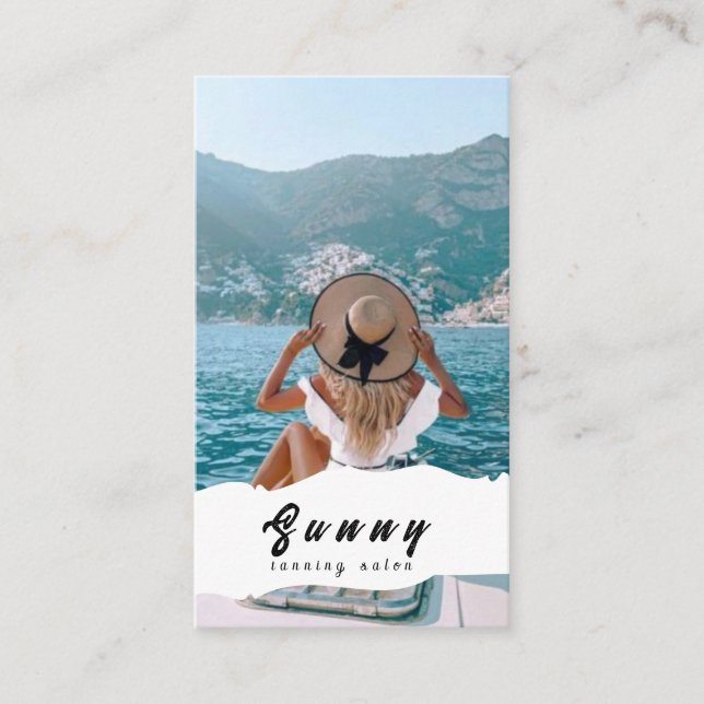 Affärskortet Tanning Salon Visitkort (Framsida)