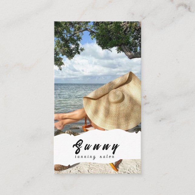 Affärskortet Tanning Salon Visitkort (Framsida)