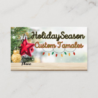 Affärskortet Tarjetas de Negocio Tamales Visitkort