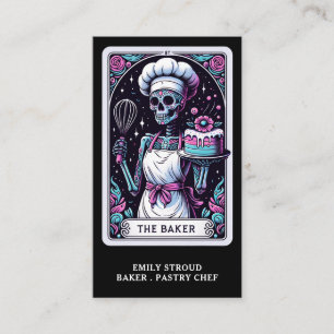 Affärskortet Tarot Baker Black Visitkort