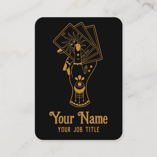 Affärskortet Tarot Card-läsare Visitkort (Framsida)