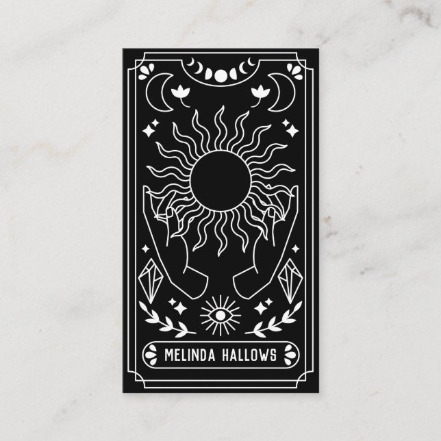 Affärskortet Tarot Card-läsare Visitkort (Framsida)