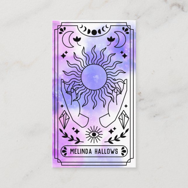 Affärskortet Tarot Card-läsare Visitkort (Framsida)
