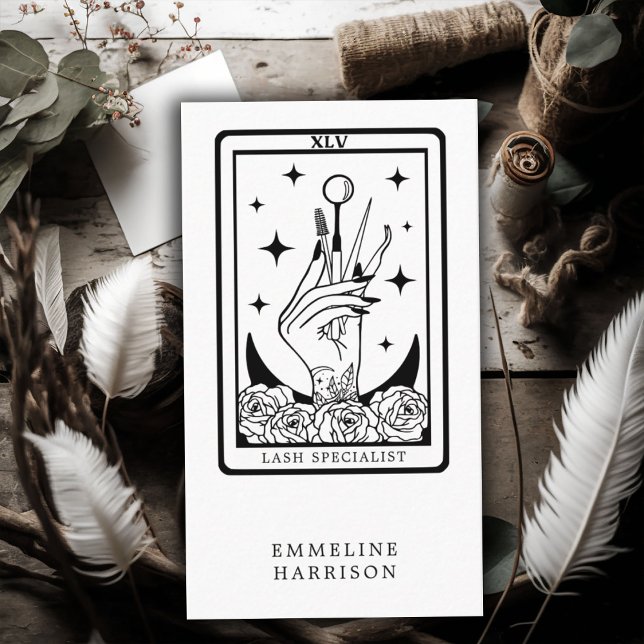 Affärskortet Tarot Lash Specialist Visitkort (Skapare uppladdad)