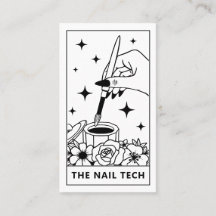Affärskortet Tarot Nail Technician Nail Art