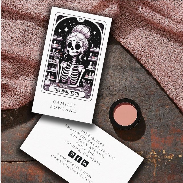 Affärskortet Tarot Nail Technician Visitkort (Skapare uppladdad)