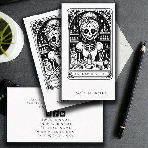 Affärskortet Tarot Nail Technician Visitkort