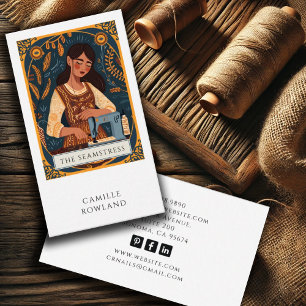 Affärskortet Tarot Seamstress Visitkort