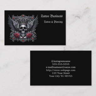 Affärskortet Tattoartist salon Visitkort