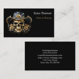 Affärskortet Tattoartist salon Visitkort