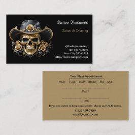 Affärskortet Tattoartist salon Visitkort