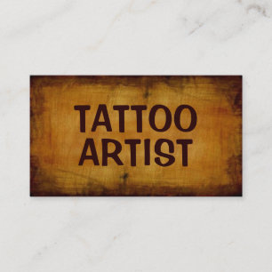 Affärskortet Tattoo Artist Antique Visitkort