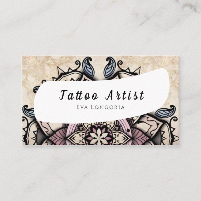 Affärskortet Tattoo Artist Visitkort (Framsida)