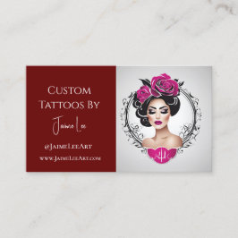 Affärskortet Tattoo för anpassningsbar Visitkort