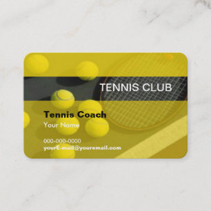 Affärskortet Tennis Coach Visitkort