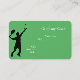 Affärskortet tennis för grundläggande vit mall visitkort