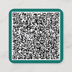Affärskortet Text för QR-Anpassningsbar - Välj Fär Fyrkantigt Visitkort