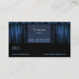 Affärskortet Theater Blue Visitkort