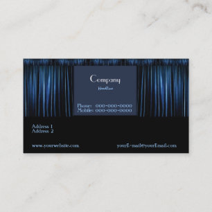 Affärskortet Theater Blue Visitkort