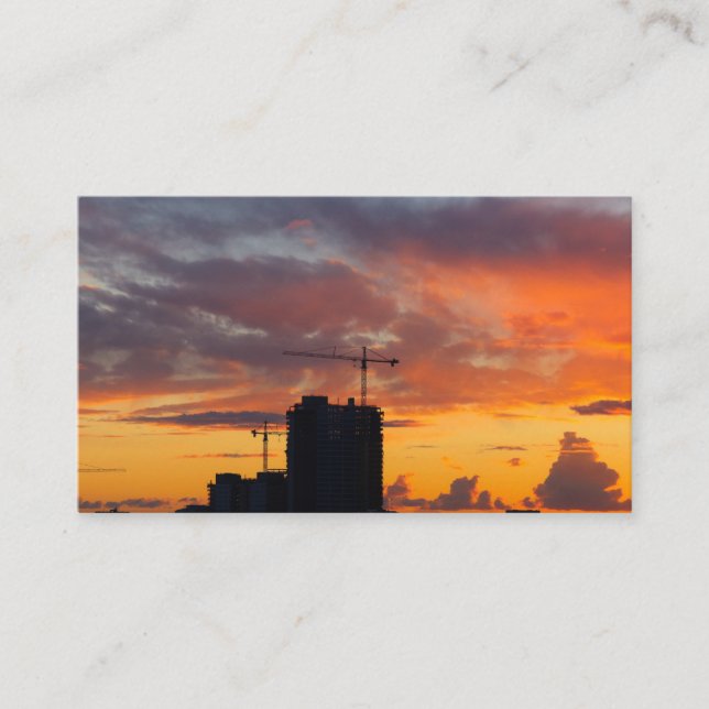 affärskortet Torn kran Visitkort (Framsida)