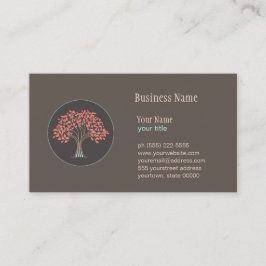 Affärskortet Träd i Holistic Healing Visitkort