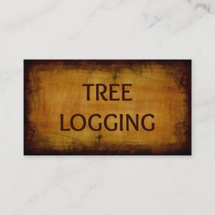 Affärskortet Träd Logging Antique Visitkort