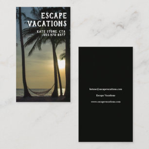 Affärskortet Travel Agent Tropical Vacation Visitkort
