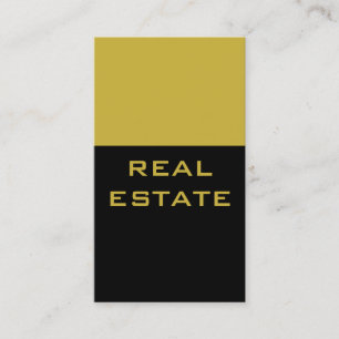 Affärskortet Trend Black Guld Färg Stripe Agent Visitkort
