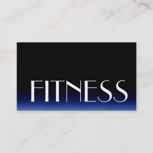 Affärskortet trendig Black Blue Fitness Sport Visitkort