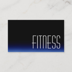 Affärskortet trendig Black Blue Fitness Sport Visitkort