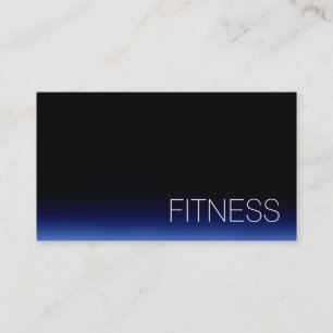 Affärskortet trendig Black Blue Fitness Sport Visitkort
