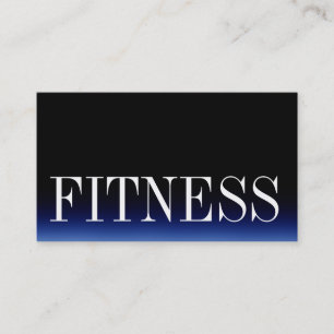 Affärskortet trendig Black Blue Fitness Sport Visitkort