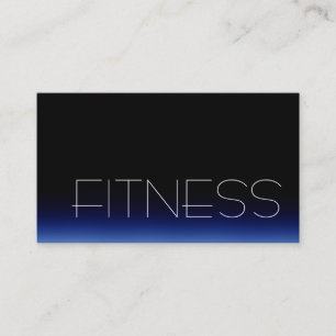 Affärskortet trendig Black Blue Fitness Sport Visitkort