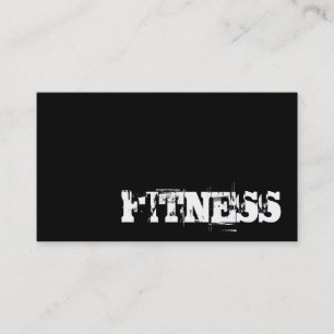 Affärskortet trendig Black Fitness Sport Visitkort