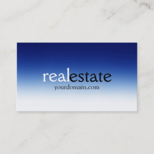 Affärskortet Trendig Blue White Real Gods Agent Visitkort