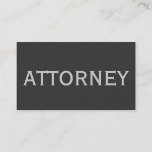 Affärskortet Trendig Cute Chic Plain Attorney Visitkort