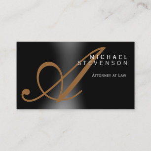 Affärskortet trendig Cute Plain Chic Attorney Law Visitkort