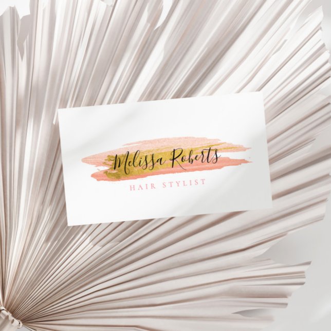 affärskortet trendig hårstilist visitkort (Skapare uppladdad)