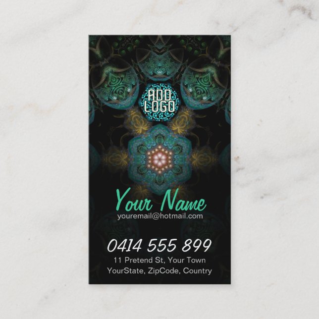 Affärskortet TriSheelz Fractal Visitkort (Framsida)