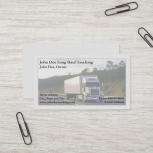 Affärskortet Trucker Trucker Trucking Visitkort
