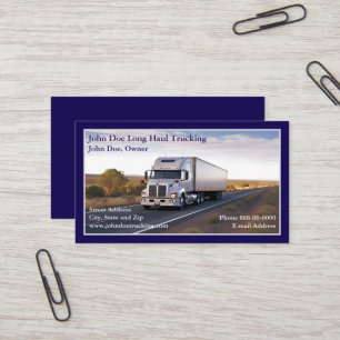 Affärskortet Trucker Trucker Trucking Visitkort