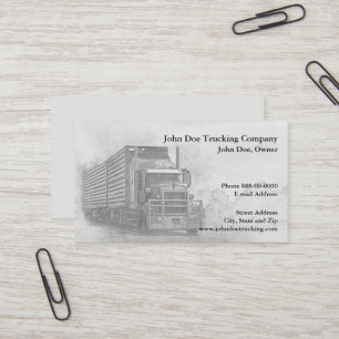 Affärskortet Trucker Trucker Trucking Visitkort