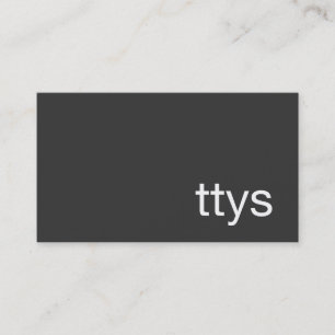 Affärskortet Ttys Networking Minimalistic Black Visitkort