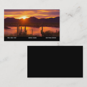 Affärskortet Tucson Sunset Desert Visitkort