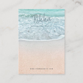 Affärskortet Turquioise Ocean Earring Visning Visitkort