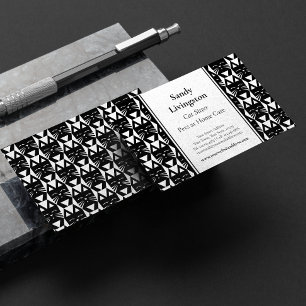 Affärskortet Tuxedo Cat Modern Geometric Visitkort
