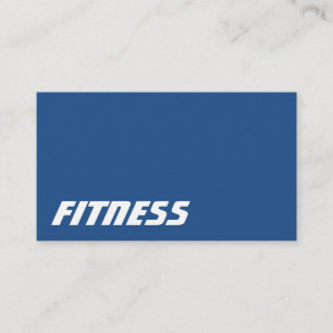 Affärskortet Ultratunn blå Grått Fitness Sport Visitkort